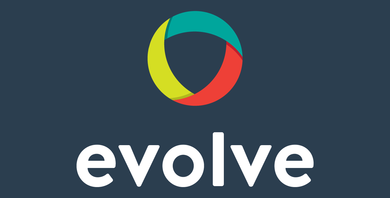 Evolve Logo-Verti-Blue • Spring Impact