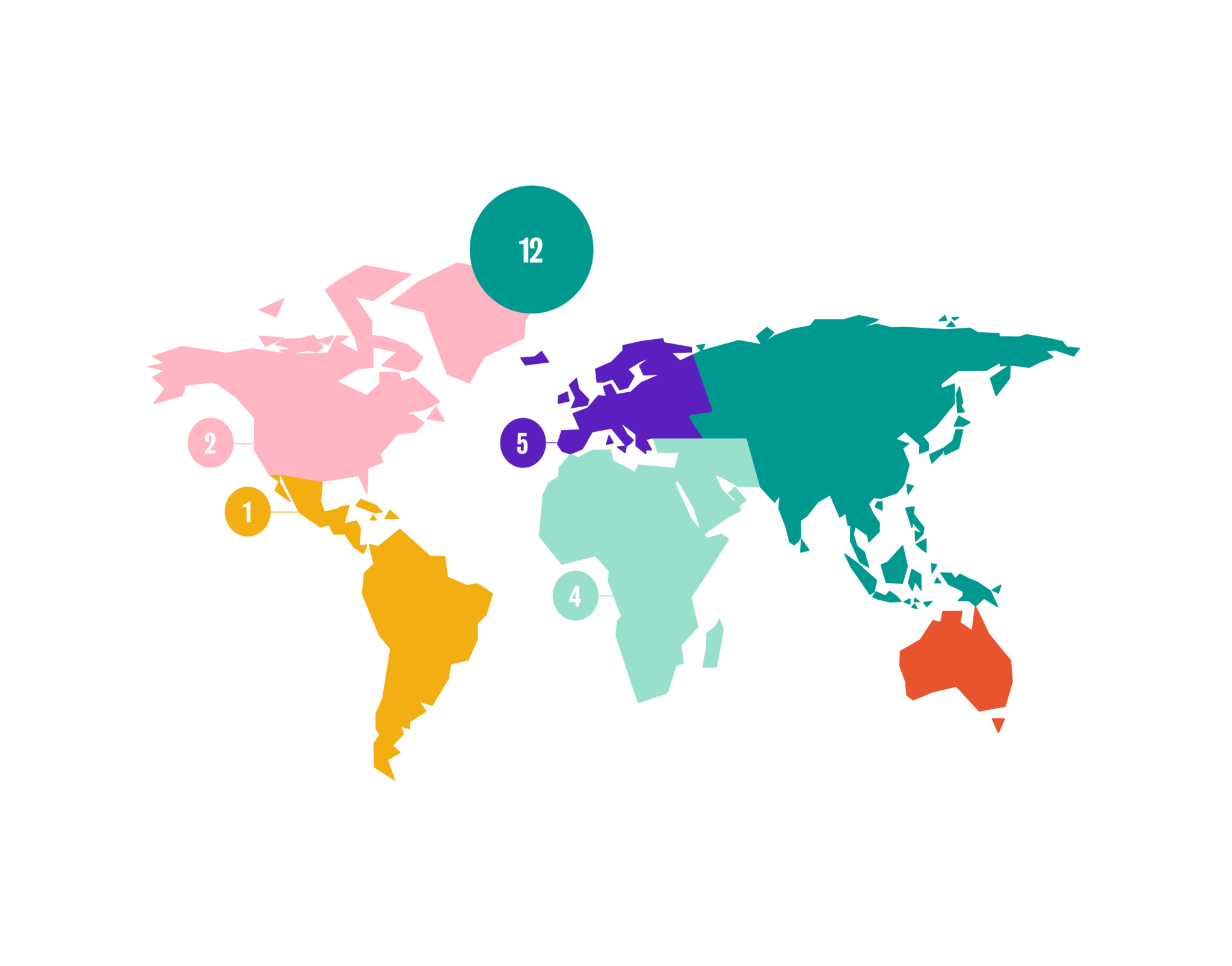 Report map with 12 org • Spring Impact