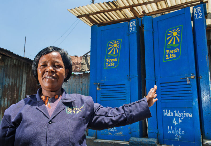 Fresh Life Toilet Operator Esther Munyiva