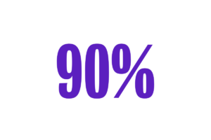 90%