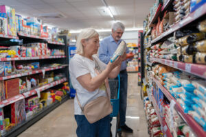 People buying in a convenience store